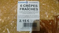 6 Crêpes Fraîches