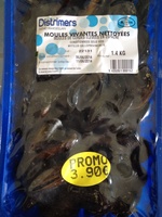 Moules vivantes nettoyées