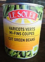 Haricots verts mi-fins coupé