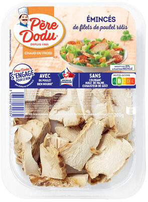 Emincés de filets de poulet rôtis