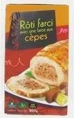 Roti de dinde farci farce aux cepes