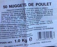 50 nuggets de poulet