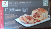 Rôti de dinde farci aux cèpes