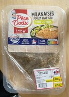 Milanaises poulet pané cru