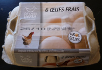 6 oeufs frais