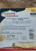 Nuggets de dinde halal
