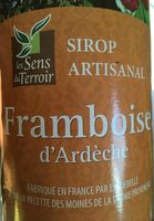 Sirop artisanal Framboises d'Ardèche