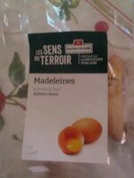 Madeleines aux oeufs frais arômes citron