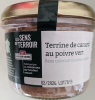 Terrine de canard au poivre vert