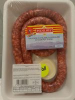 Saucisse catalane supérieure et son pot d'aioli