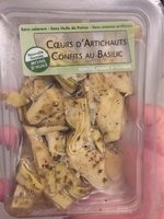 Coeurs d'artichauts confit au basilic