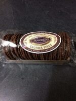 Gaufres fines pur beurre au chocolat