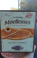 Gaufres fourrées saveur chocolat-noisette
