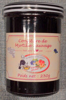 Confiture de myrtille sauvage
