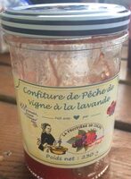 Confiture de pêche de vigne à la lavande