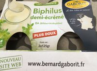 2 X 125G Yaourt Biphilus 1 / 2 Ecreme