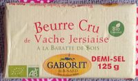 Beurre cru de vache Jersiaise demi-sel bio