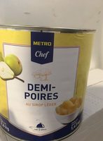 Demi-poires au sirop leger