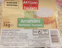 Amandes blanches hachées