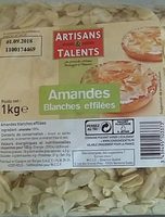 Amandes blanches effilées