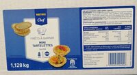 Prêt à garnir mini tartelettes salées
