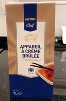 Appareil creme brulee