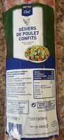 Gésiers de poulet confits