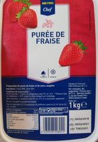 Purée de fraises