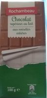 Chocolat Supérieur au Lait aux Noisettes Entières