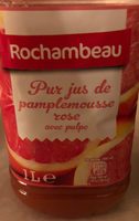 Pur jus de pamplemousse rose avec puple