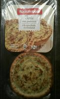 Tarte aux poireaux à la crème fraîches et à l'emmental