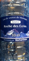 Eau de source de montagne source Roche des Écrins