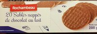 Sablé nappés de chocolat