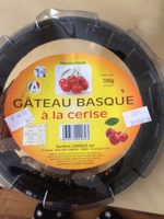 Gateau basque a la cerise