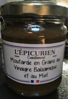 Moutarde en Grains au Vinaigre Balsamique et au Miel