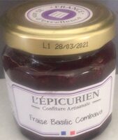 Confiture Extra Fraise Basilic Combava