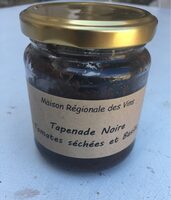 Tapenade noire tonates sechees et basilic