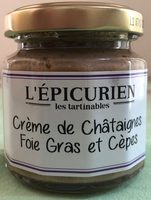 Crème de châtaignes foie gras et cèpes