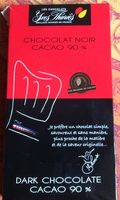 Tablette chocolat noir cacao 90%