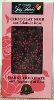 Chocolat Noir aux Éclats de Rose Cristallisés