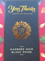 Marbré noir blanc poire