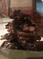 Sapin croquant en chocolat noir