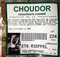 Choucroute cuisinée