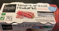 Yaourt brassé à la rhubarbe