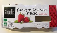 Yaourt brassé fraise au lait entier