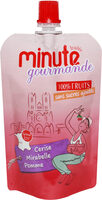 Minute gourmande - gourde cerise mirabelle pomme