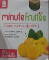 Minute fruitée mirabelles