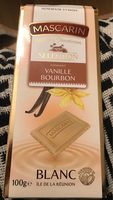 Chocolat blanc fondant vanille bourbon