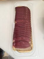 Magret de canard fume au bois de hetre tranche