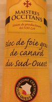 Maistres Occitans bloc de foie gras de canard